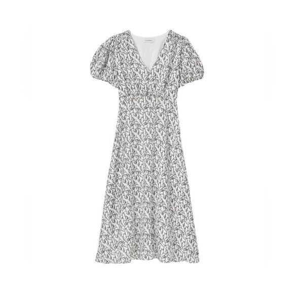 CLUB MONACO MIDI Button Front Dress Size 0 - Picture 2 of 16